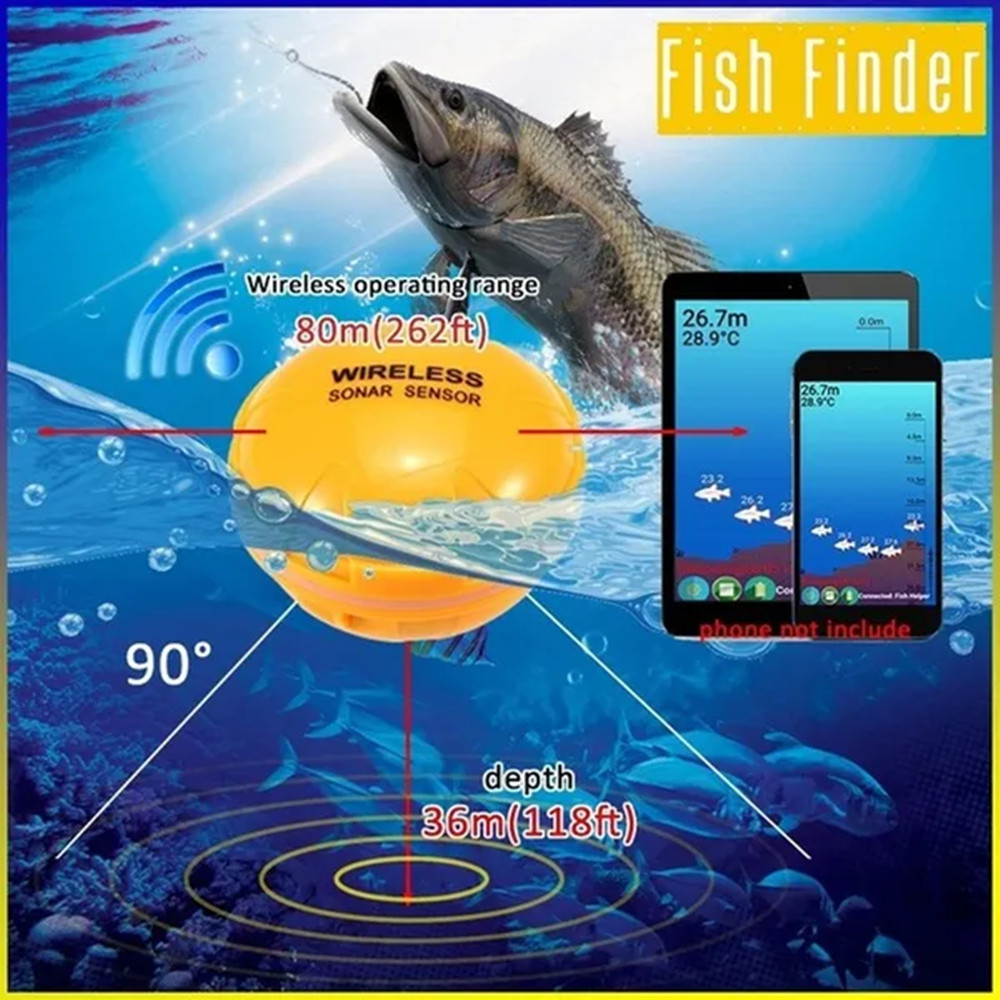 PUPOPAN 100M Brand New Smart P - Fish Finder Transducer ulasan dan harga