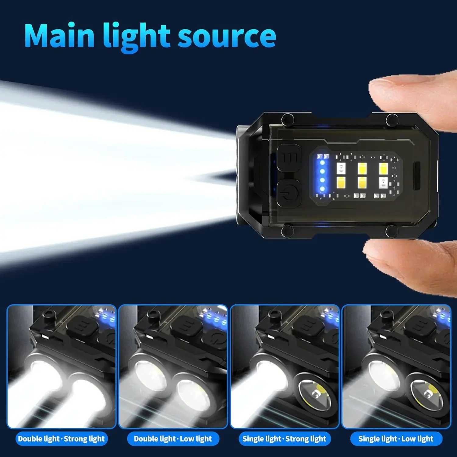 Mini COB Keychain Flashlight,C - Fishing Light ulasan dan harga
